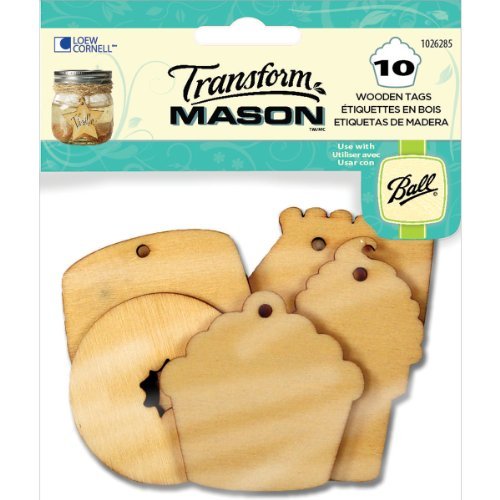 Loew-Cornell 1026-285 Wooden Tags, Sweet Treats, 10-Pack by Loew-Cornell