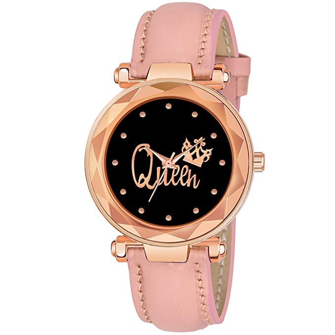 Endeavour Branded Analogue Stylish Queen Dial Leather Belt Watch for Women or Girls (Pink) (B0B6W26WT6) Amazon Price History, Amazon Price Tracker