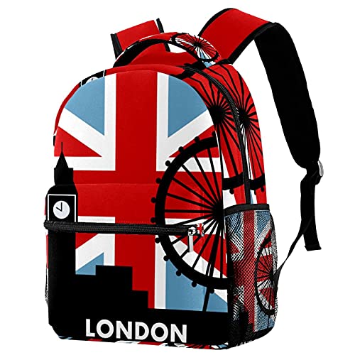 Sac à dos London drapeau britannique avec porte-bouteille campus