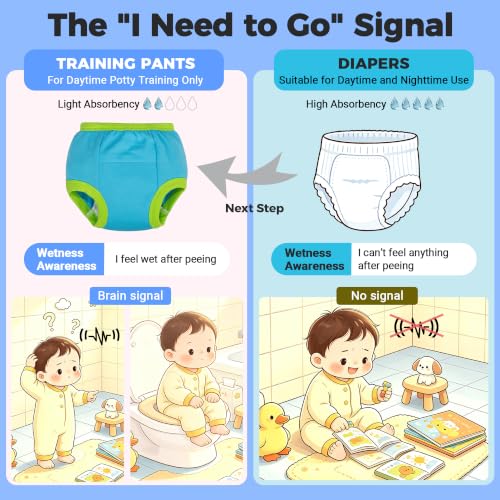 Image of BIG ELEPHANT Toddler Potty Training Underwear, Cotton Training Pants