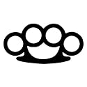 Gadgets WRAP Wall Decal Vinyl Sticker Wall Decoration - Brass Knuckles,Self-Adhesive,7x0.1x17cms