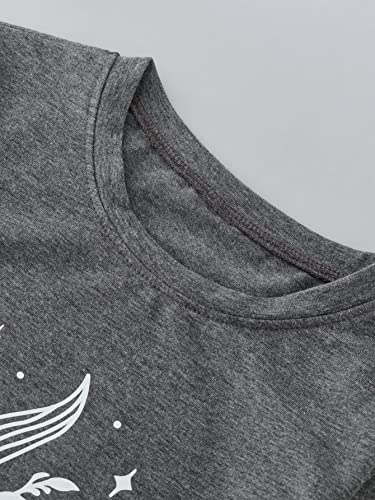 SOLY HUX Girl's Cute Graphic Tees Letter Print Preppy T Shirts Casual Teen Tops Back to School Clothes Size 8-123