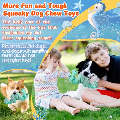 Image of Jeefome Dog Chew Toys for Aggressive Chewers: Tough DogToys for Large Dogs -Indestructible Toys for All Breeds-Squeaky Dog Toys for Aggressive Chewers /Super Chewers /Heavy Duty