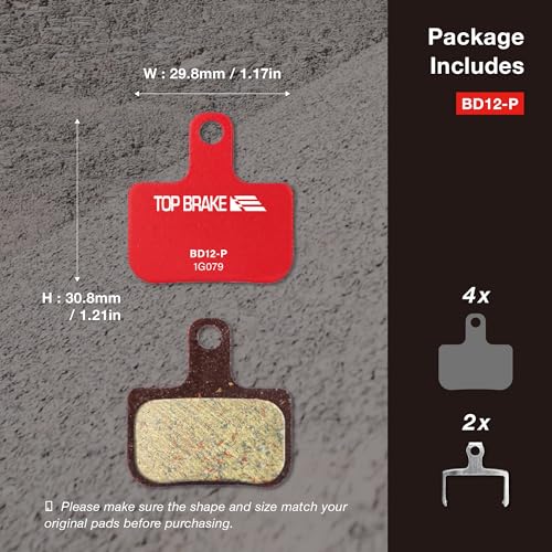 Image of TOP BRAKE Disc Bike Brake Pads Compatible with SRAM Level Ultimate /T /TL /TLM B1, Force eTap AXS, Red eTap AXS (Gen. 2) | MTB eMTB Gravel Cross-Country(XC) Racing Trail
