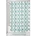 Produktbild iDesign Raffia Lattice Textil Duschvorhang | 183 cm x 183 cm schnell trocknende Duschabtrennung | Vorhang aus Stoff für Badewanne und Duschwanne | Polyester grün