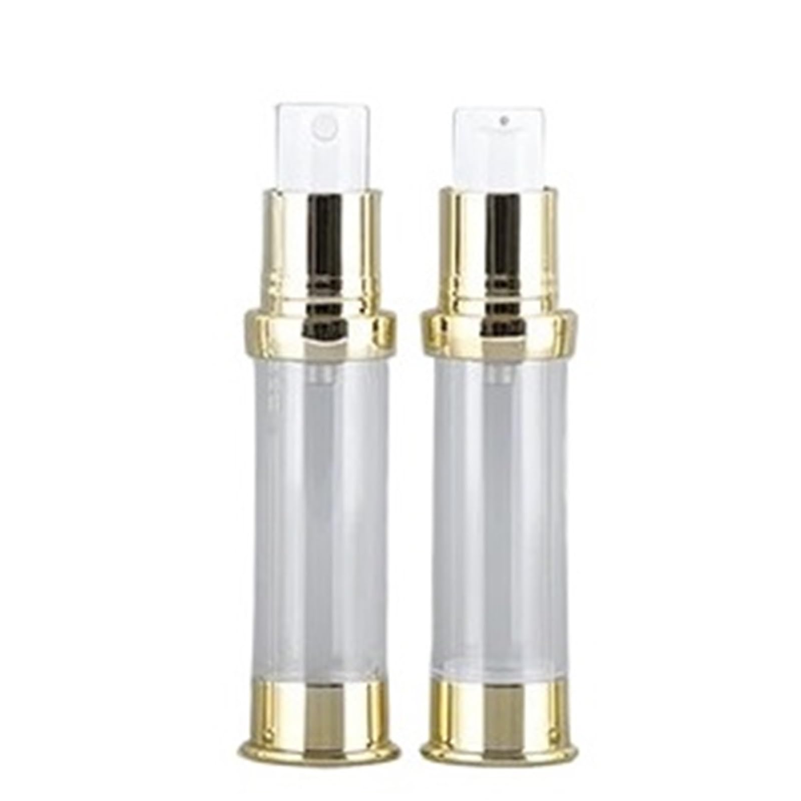 SKPVPOKOYL 5ml 10ml BottleTravel Empty Portable Cosmetics Packaging Bottle(Gold with Translucent 10ml)