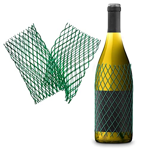 MT Products Mesh Bottle Sleeves For Glass Wine Bottles or Liquor - 7” Long Protective Plastic Net (25 Pieces)