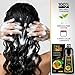 Black Hair Dye Shampoo 3 in 1 for Gray Hair, Herbal Ingredients Natural Color Shampoo Hair Dye for Women Men