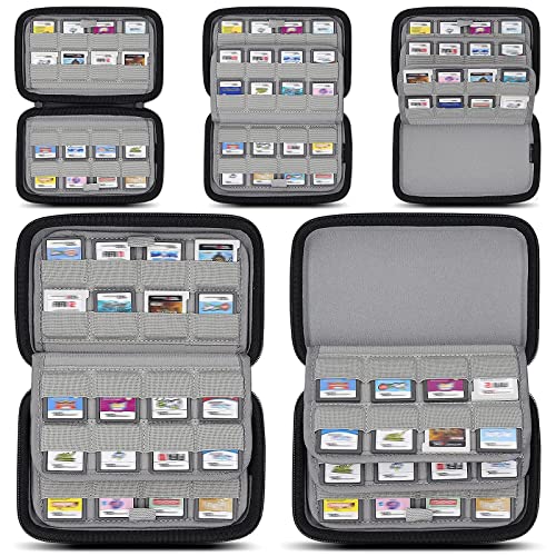 Sisma 64 Game Cartridge Holders Storage Case For Ds 2Ds 3Ds + Switch Pro Controller Travel Case thumb #1