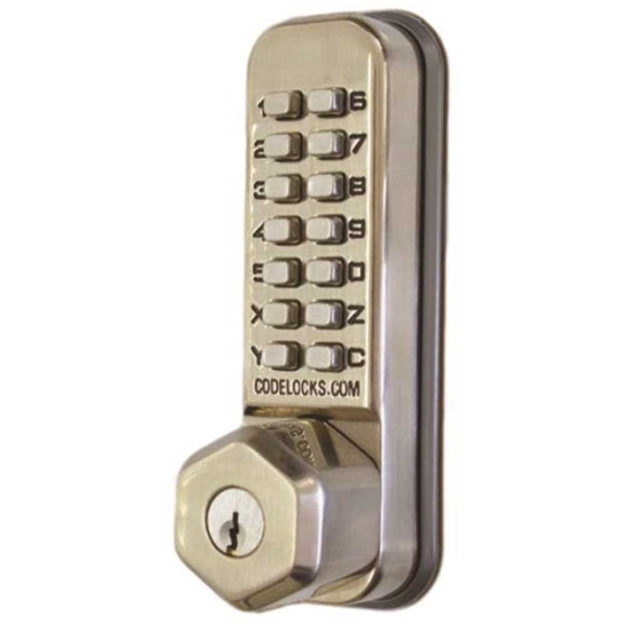 CODELOCKS CL210K-SS Mechanical Lockset,Stainless Steel,Knob