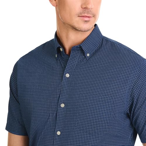 Van Heusen Men's Wrinkle Free Short Sleeve Button Down Check Shirt4
