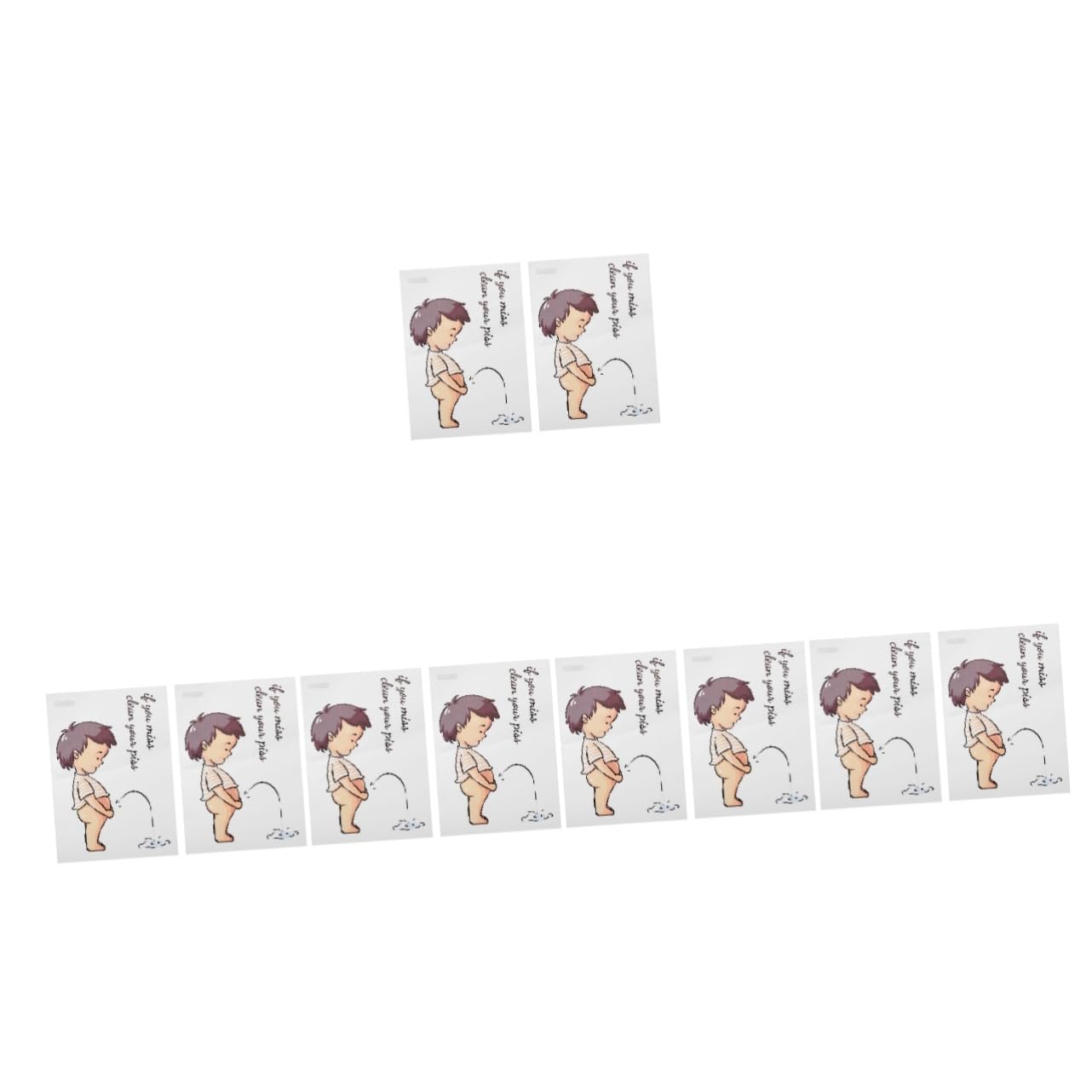 OSALADI 10blätter Toilet Seat Sticker Mit Cartoon-design Für Lustige Badezimmer-dekoration Für Toilettentraining Und Kinderfreundliche Gestaltung Selbstklebend Und Wiederverwendbar