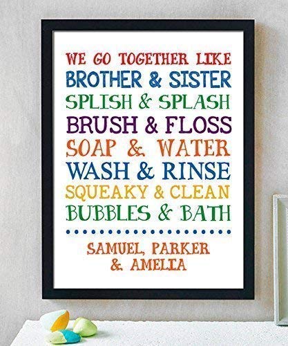 Amazon Com Children Bathroom Paper Art Print Bathroom Sign Kids Bathroom Kids Bathroom Bathroom Art Wall Decor Gender Neutral Bathroom Boy Girl Bathroom Decor Shared Bathroom Decor Handmade