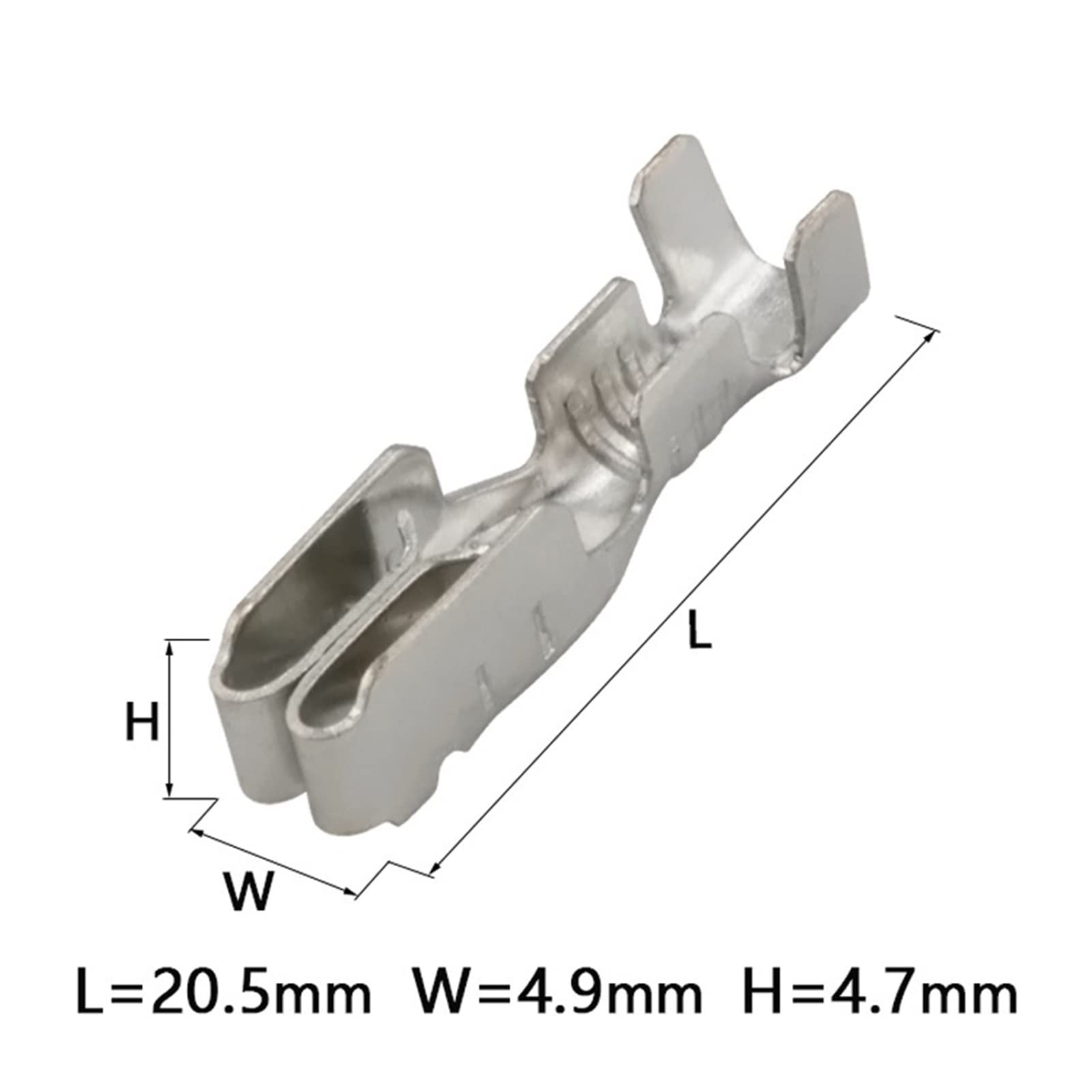Qingqing Store 20/5/5/100/200 PCs Kfz-Versicherung Sicherungshalter terminal Automotive Meter Sicherungskasten Terminals fit for Vw. Audi BX2091C. (Color : 200 pcs)