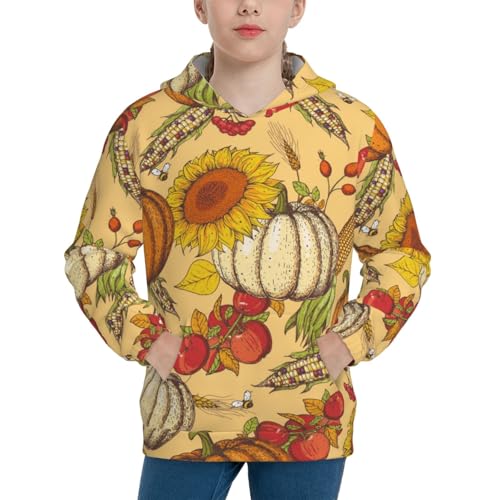 3D Vortex Optical Illusion Square Kid Hoodies Boys Sweatshirts Girls Pullover with Pocket