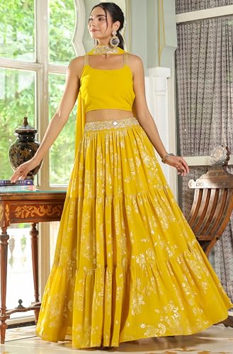 Image of Janasya Women Lehenga Choli Dupatta