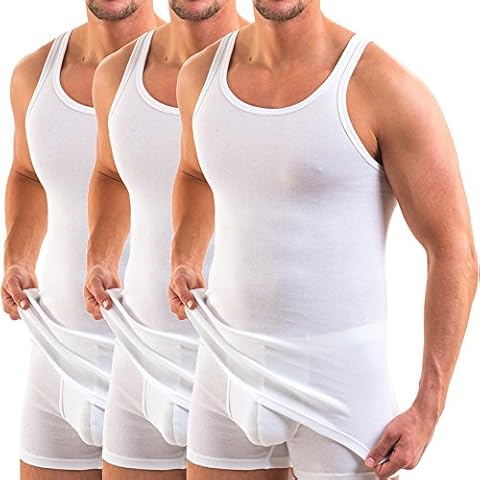 HERMKO Débardeur Homme 100% Coton Cover