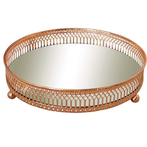 Preisvergleich Produktbild Melody Maison Kunstvolles Kupfer Tablett Spigeltablett