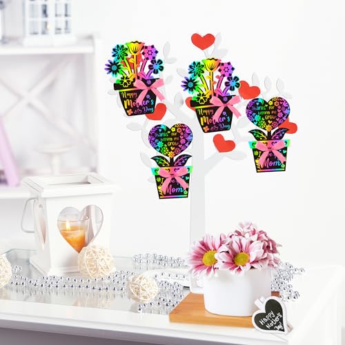 BeYumi Flower Scratch Cards Craft Kit - 60Pcs, Only $9.99