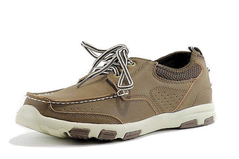 Island Surf Men's Helm Boat Shoes (Dark Brown)2