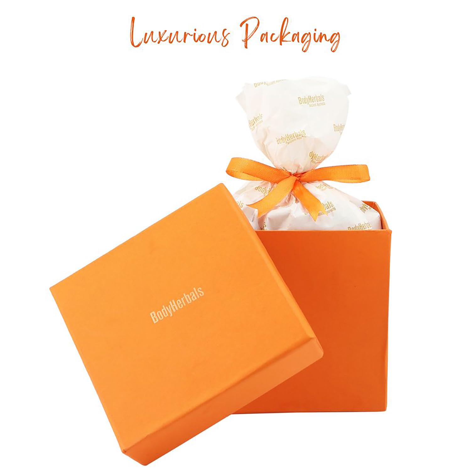 BodyHerbals Orange Soap Spa Gift Set for Women & Men | Bath & Body Care Kit with Spa Accessories | Gift Hamper | 6-Piece Luxury Spa Gift for Birthdays, Anniversaries, Weddings, Raksha Bandhan & Special Occasions | 100% Vegan 3