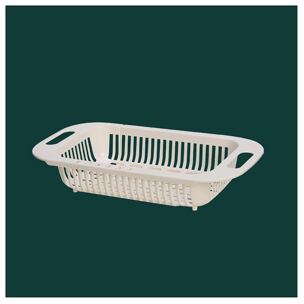 Colador, colador colador, colador cesta colador, colador fregadero colador cesta de drenaje multifuncional sobre fregadero colador cesta colador diseño retráctil cesta de drenaje de frutas y verduras