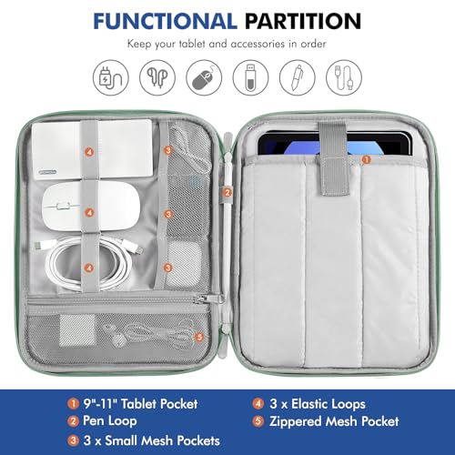 Image of MoKo 9-11 Inch Tablet Sleeve Carry Case Padded Protective Bag with Handle