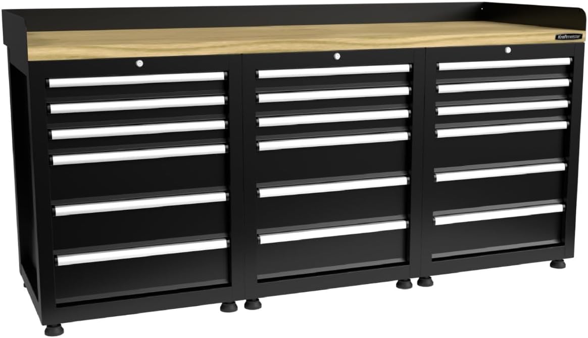 Kraftmeister workbench 200E18 Titanium- Garage storage cabinets