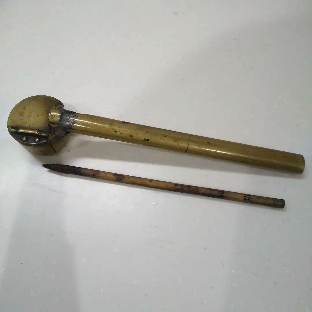 Amazon.co.jp: アンティーク 矢立 時代物 書道具 筆入 墨壺 : 文房具  