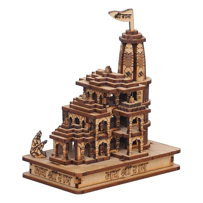 SriMaa Ventures 3D Miniature Shri Ram Mandir Ayodhya 3D Model Wooden Temple for Deepawali, Temple, Home Puja Gift (B0DF5G5Y9S) Amazon Price History, Amazon Price Tracker