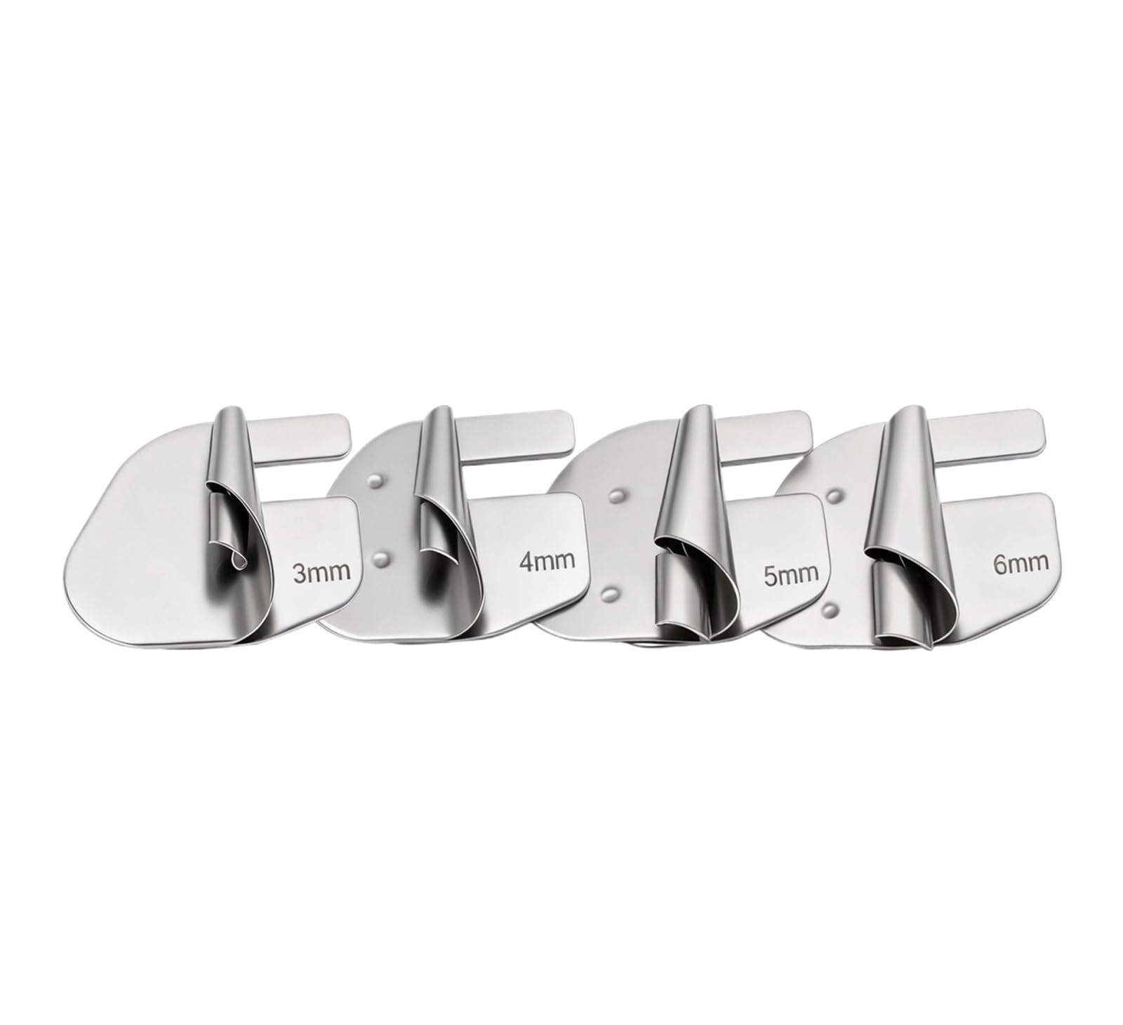 4/8Pcs Rolled Hemmer Foot Set 3-10mm Pull Tube Spiral Edge Roller Presser Feet for Sewing Machine Tools Accessories(4Pcs 3-6mm)
