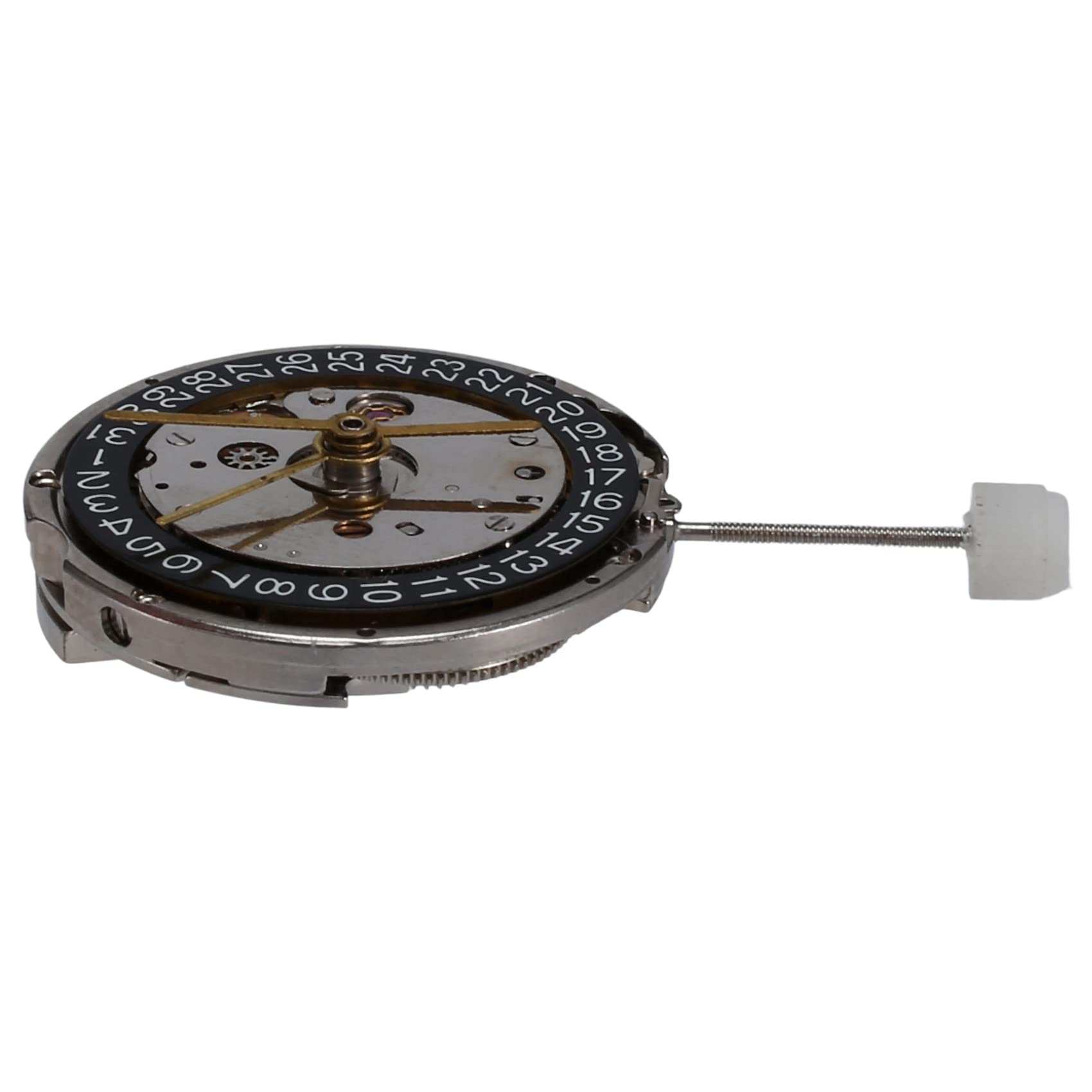 do GMT 2824 mechanizm zamienny mechaniczny 4 igły automatyczny wyświetlacz kalendarza narzędzie do naprawy zegarka, Czarny