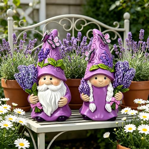 Set de Figuras Gnomo Lavanda Sueño 2 Piezas miniatura 5