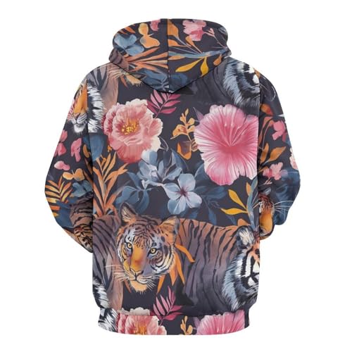 Sweatshirt rose tigrée confortable idéal pour vos sorties urbaines en automne - 4