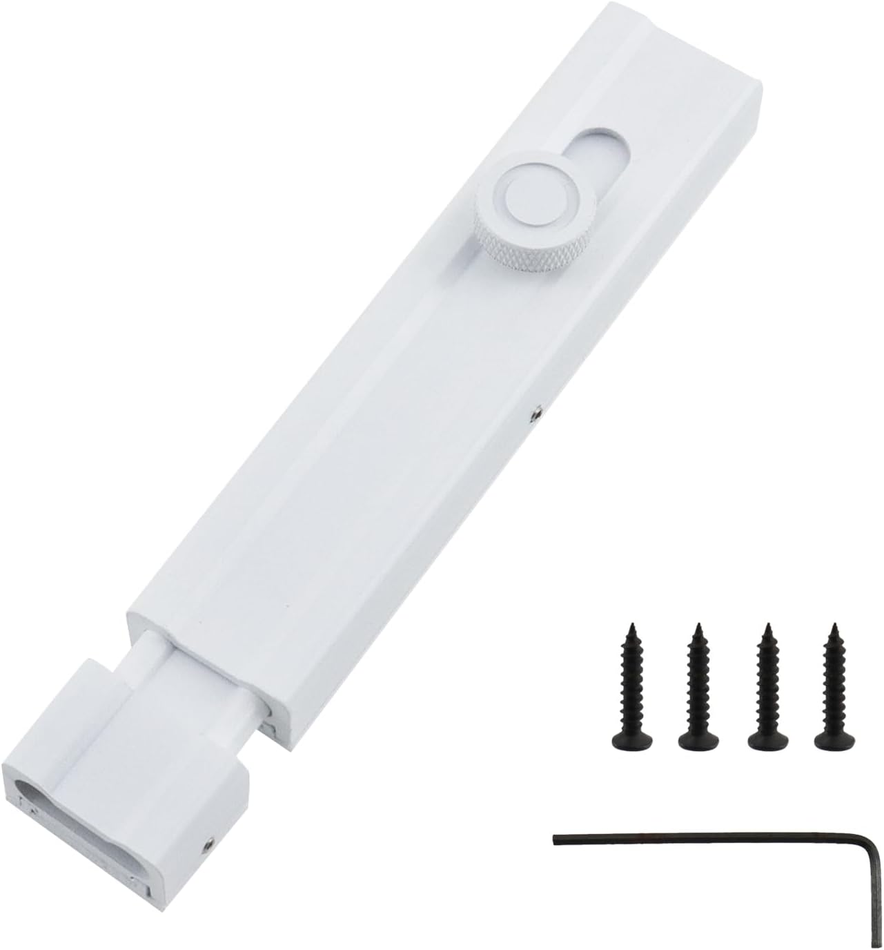 Oedema 3.15 inch Barrel Bolt Latch Heavy Duty Aluminum Alloy Slide Door Lock with Mounting Screws for Home Yard Garden, White