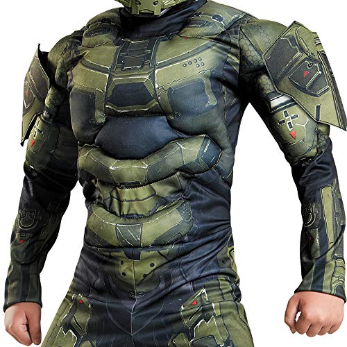 Disfraz Master Chief Clásico Musculoso, Talla S (4-6) miniatura 4