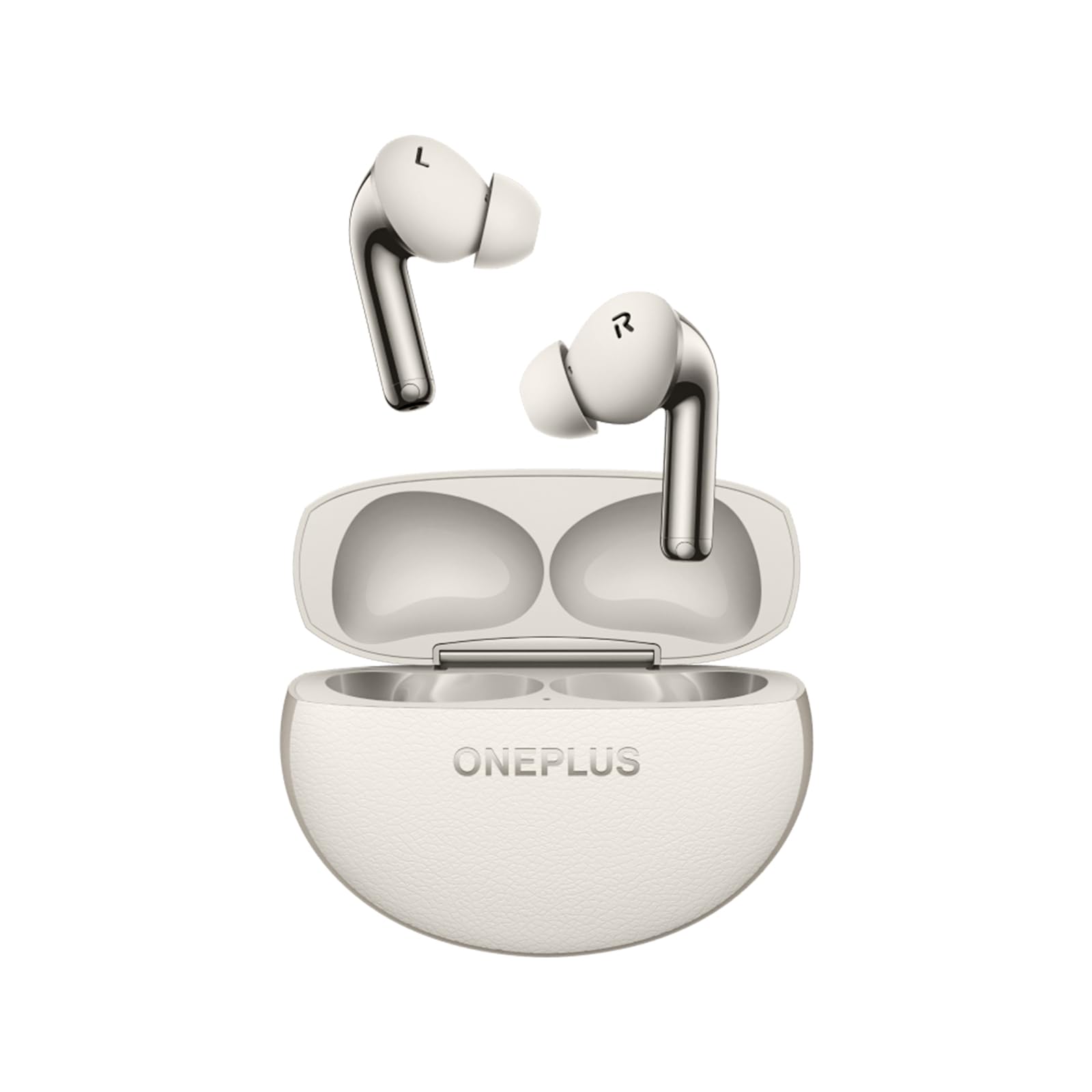 OnePlusBuds Pro 3 Wireless Earbuds, 43H Battery, 50dB Adaptive Noise Canceling, Bluetooth 5.4, LHDC 5.0 Hi-Res Audio, Dual Drivers with Dual DACs, Fast Pair Charging, Lunar Radiance