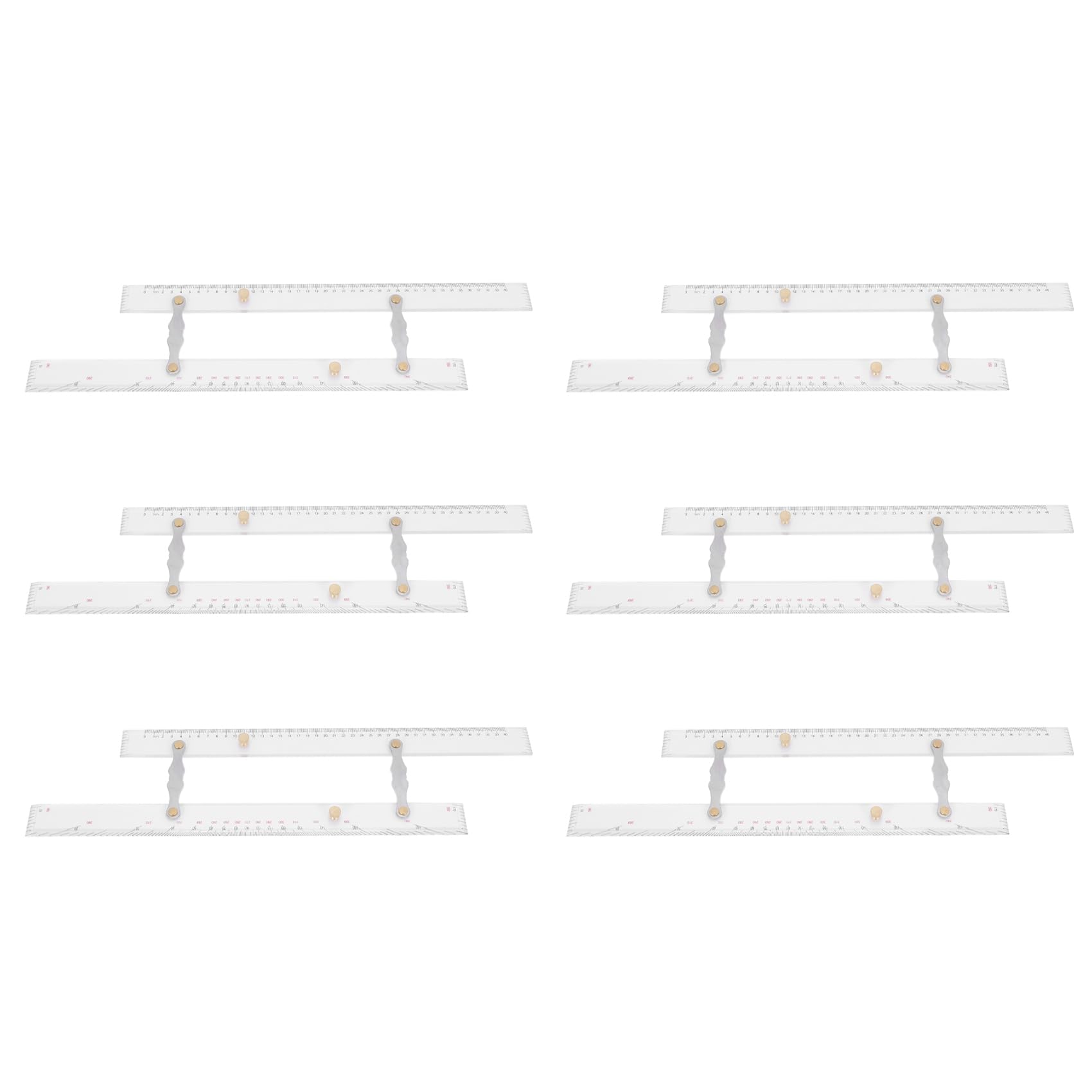 6X Règle Marine Règle Parallèle Cartes Règle Parallèle Cartographie des Points Tirer la Règle Parallèle 450MM
