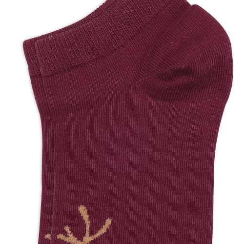 Image of Mint & Oak Low Cut Ankle Women Socks, Christmas Gift Quirky Socks For Friends, Cute Funky Socks, Christmas Secret Santa Gifts For Women