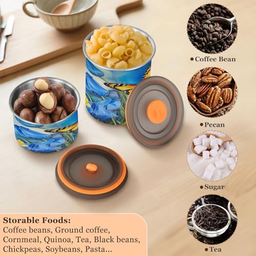 Bote para café de acero inoxidable 500ml con tapa hermética miniatura 5