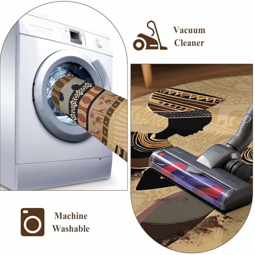 Tapete corredor étnico 2x6 pies lavable antideslizante miniatura 6