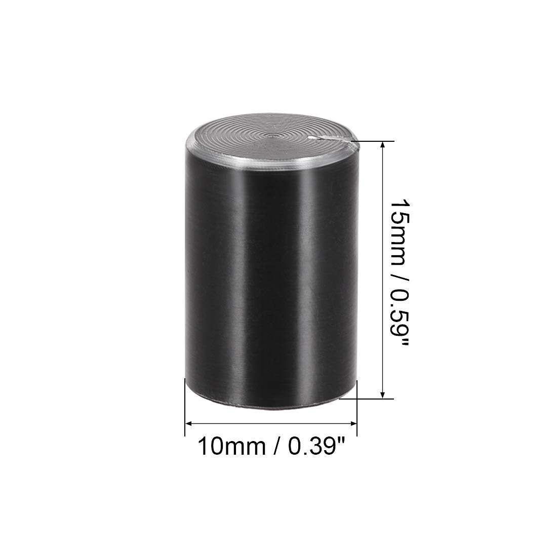 Produktbild von 5x Potentiometer-Drehknöpfe – Gerändelt, Aluminium, 10x15mm, Für 6mm Achsen, Silber
