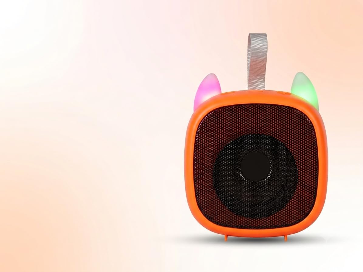 Portable Mini Bluetooth Speaker with LED Cat Ear Design-image-45