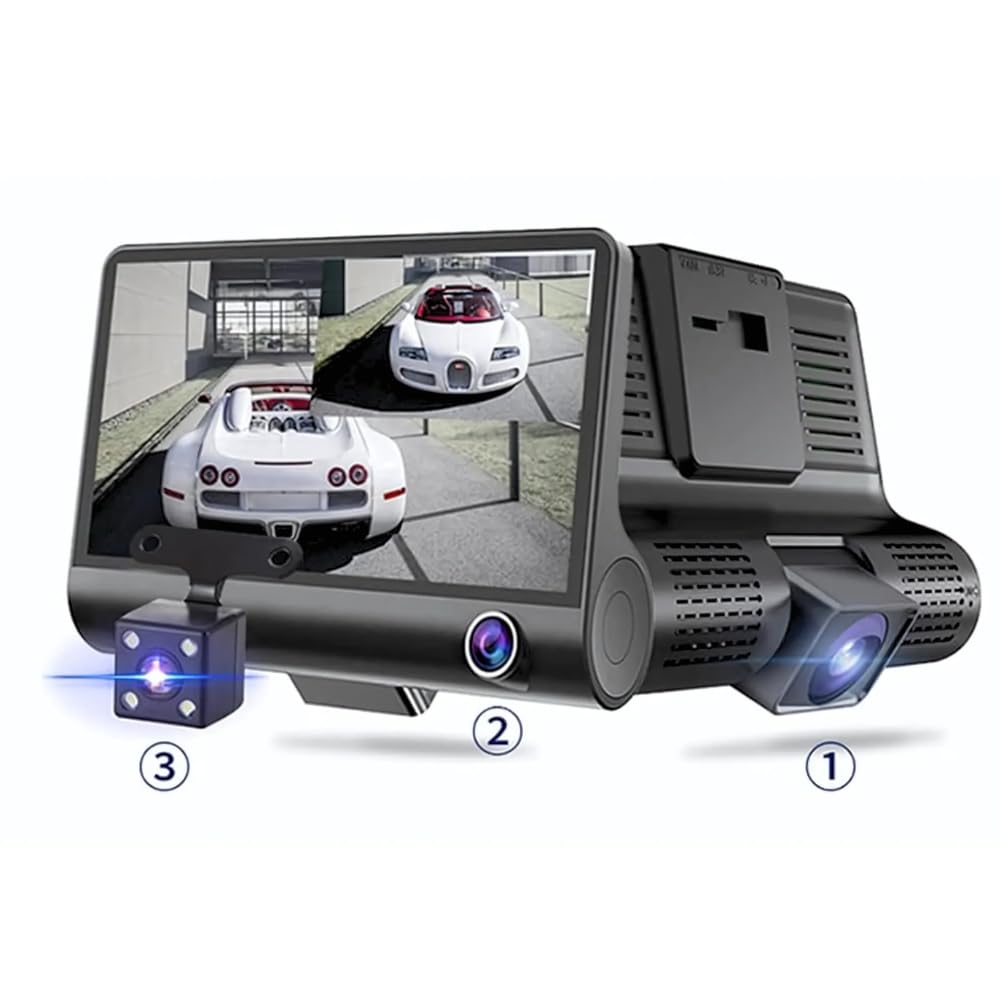Drumstone 𝟏𝟓 𝐘𝐄𝐀𝐑𝐒 𝐖𝐀𝐑𝐑𝐀𝐍𝐓𝐘 1080P Dash Cam, 3-Channel Car Camera with Front, Cabin & Rear View, Night Vision, Parking Mode, G-Sensor, and Loop Recording-image-29