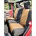 Rugged Ridge 13265.04 Seat Cover, Rear, Neoprene, Black/Tan; 07-18 Jeep Wrangler JK