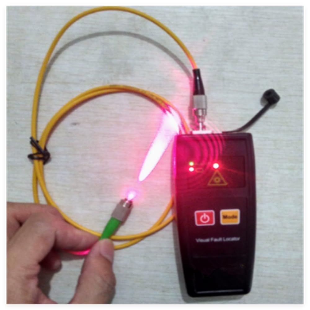 YJ-550A Mini Fiber Optique Rouge Testeur de Puissance 800-1700nm -70 ~ +6 FC/SC/ST 10KM + Rouge stylo