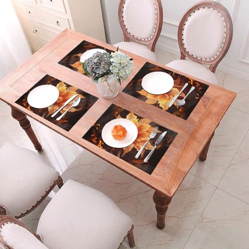 Sets de table tissés en PVC lavables et thermorésistants pour protéger votre table de cuisine - 7