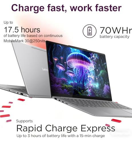 Image of Lenovo Slim 7i Aura Edition AI Laptop (14 inch FHD+ OLED Touchscreen, Intel Core Ultra 7 258V, 32GB DDR5, 1TB SSD), Arc 140V GPU, Copilot+ PC, 17-Hr Battery Life, 5MP IR Webcam, Wi-Fi 7, Win 11 Home