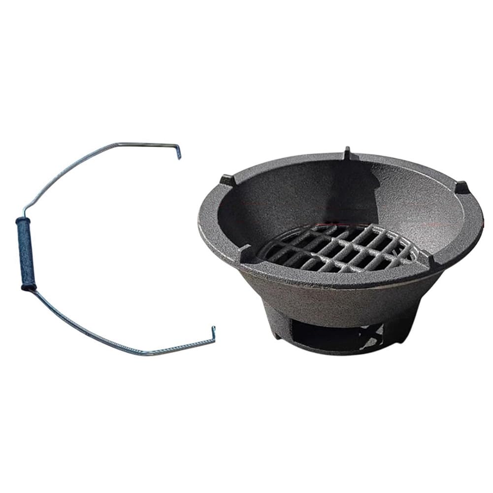 IJSDNVJNDX Cast Iron for Garden Stove Charcoal Grill, Household Barbecue for Outdoor Patio Backyard Conveniences
