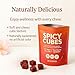 Spicy Cubes Gummy Contains Chili Pepper, Brazilian Ginseng, Maca Root, and Epimedium Extracts for Daily Health Support, Enhancing Relationships and Soothing Emotions. Vegan, 60 Gummies